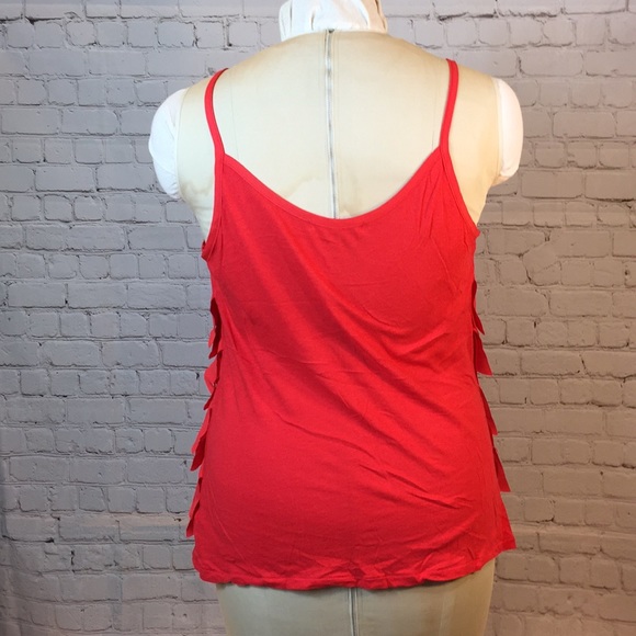 Old Navy raw edge tiered spaghetti strap top - Picture 3 of 6
